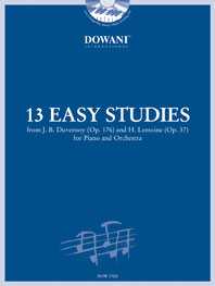 13 Easy Studies for Piano and Orchestra from J. B. Duvernoy (Op. 176) and H. Lemoine (Op. 37)